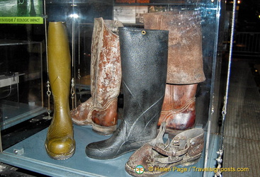 Boots worn in the Paris sewers